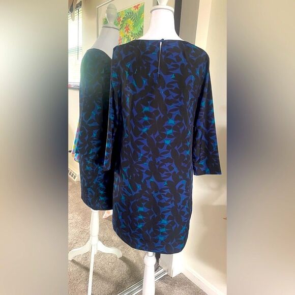 J. Crew Floral Mod Shift shirt Dress Size 4P Petite - Picture 2 of 8